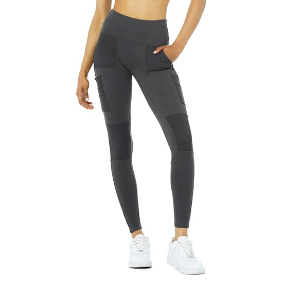 Leggins Alo Yoga High-Cintura Cargo Mujer Grises | 9283LWGBU