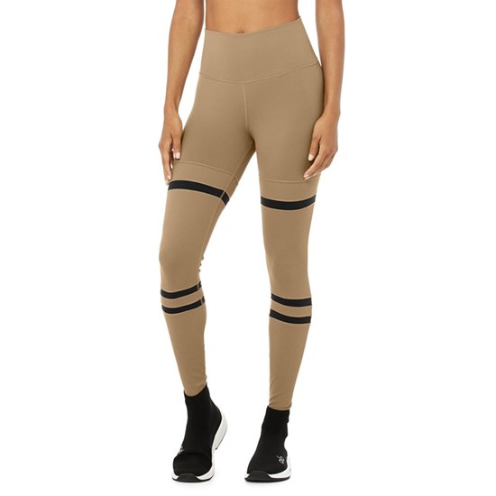 Leggins Alo Yoga High-Cintura Legit Mujer Beige | 9670DGTAL