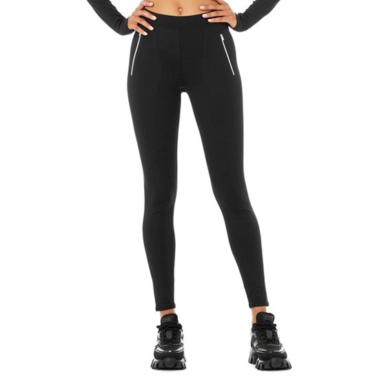 Leggins Alo Yoga High-Cintura Thrill Seeker Mujer Negros | 0347TRYNO