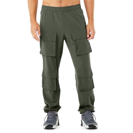 Pantalones Alo Yoga Cargo Venture Hombre Verdes | 0371RGIFC