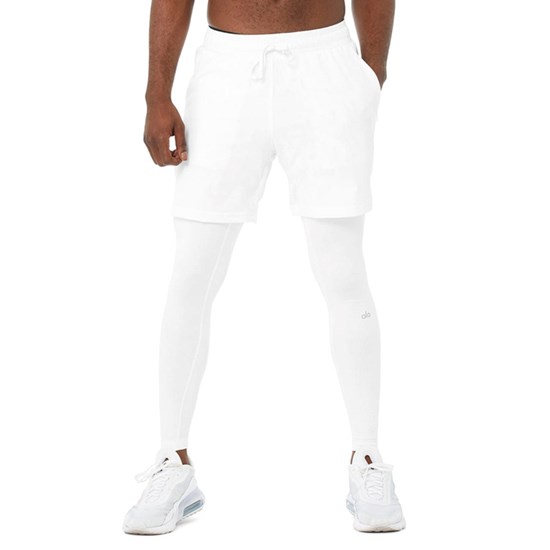 Pantalones Alo Yoga Estabilidade 2-In-1 Hombre Blancos | 7439UVROW