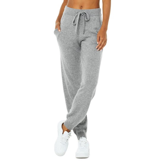 Pantalones Alo Yoga High-Cintura Cashmere Jet Set Mujer Grises | 3150MAELF