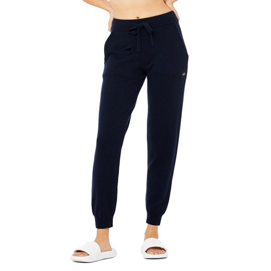 Pantalones Alo Yoga High-Cintura Cashmere Jet Set Mujer Azules | 3275GVEPN