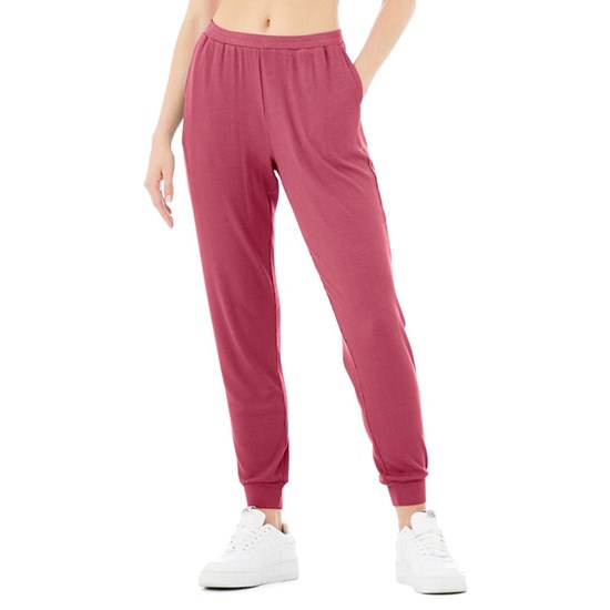 Pantalones Alo Yoga High-Cintura Ribbed Whisper Mujer Rosas | 5796ADXMT