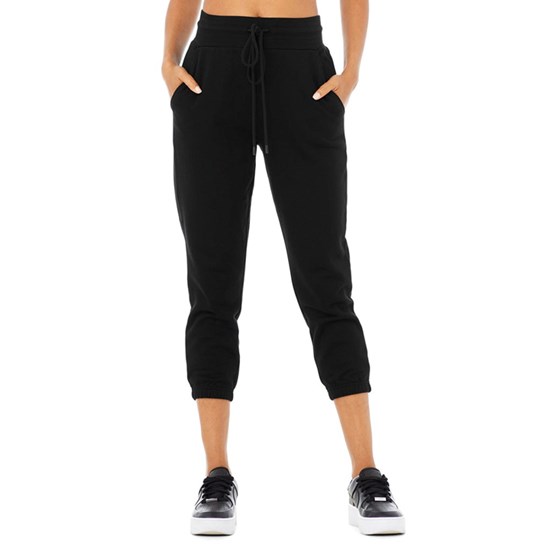 Pantalones Deportivos Alo Yoga 7/8 Easy Mujer Negros | 5914GFLKV