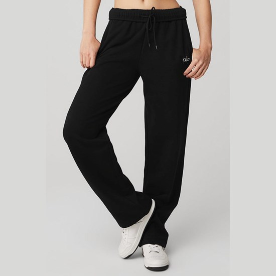 Pantalones Deportivos Alo Yoga Accolade Straight Leg Mujer Negros | 1847KBARG