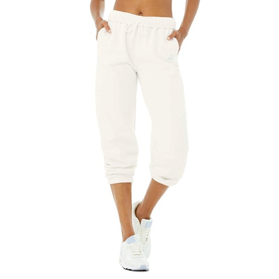 Pantalones Deportivos Alo Yoga Accolade Mujer Blancos | 7982KAZDX