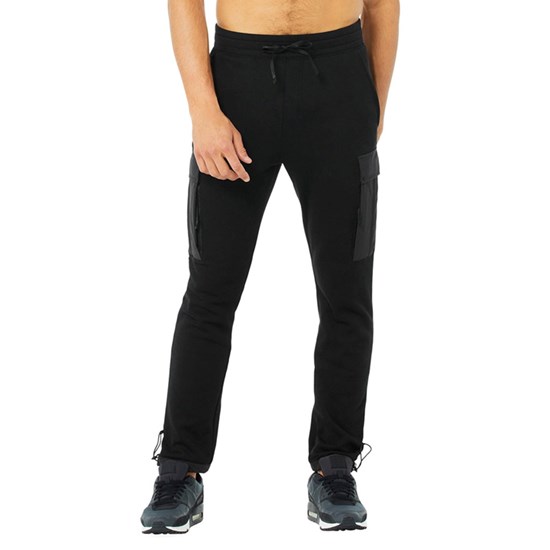 Pantalones Deportivos Alo Yoga Cargo Traverse Hombre Negros | 6129DLFEX