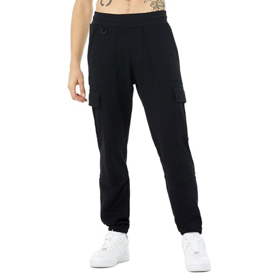 Pantalones Deportivos Alo Yoga Highline Cargo Hombre Negros | 0843EHRXD