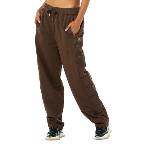 Pantalones Deportivos Alo Yoga Mash Up Mujer Marrom | 3095MSQXJ