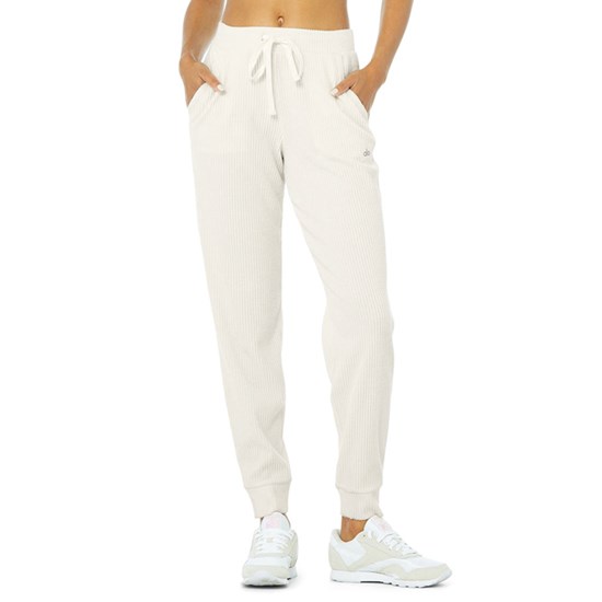 Pantalones Deportivos Alo Yoga Muse Mujer Blancos | 0412BJYPK