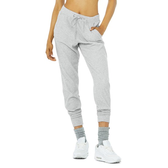 Pantalones Deportivos Alo Yoga Muse Mujer Grises | 7890MSAGZ