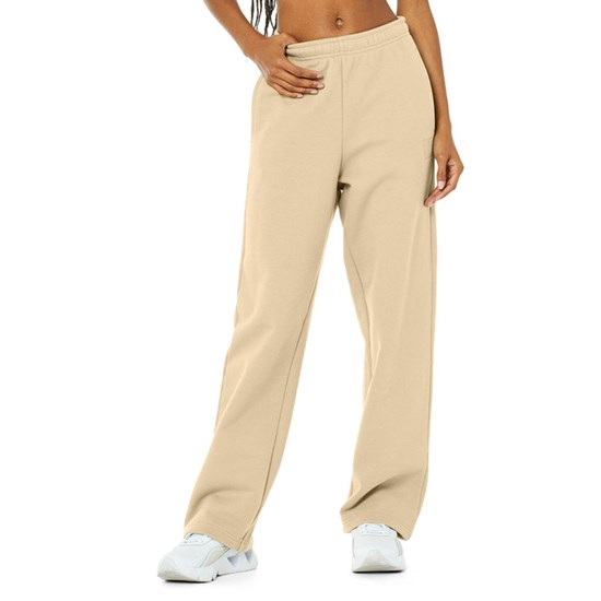 Pantalones Deportivos Alo Yoga Renown Mujer Beige | 8791PHTXN