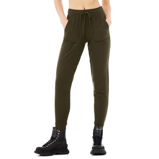 Pantalones Deportivos Alo Yoga Soho Mujer Verdes | 4782CMYEW