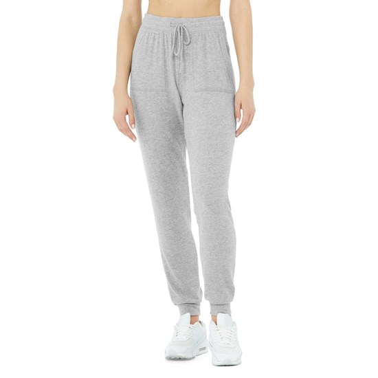 Pantalones Deportivos Alo Yoga Soho Mujer Grises | 9380BNFSK