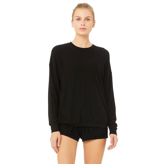 Pullover Alo Yoga Soho Mujer Negros | 5896HYSAF