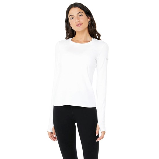 Ropa Alo Yoga Alosoft Finesse Long Sleeve Mujer Blancos | 8597ZCQBI