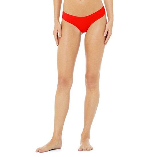 Ropa Interior Alo Yoga Airbrush Invisible Cheeky Mujer Rojos | 3821HKQGY