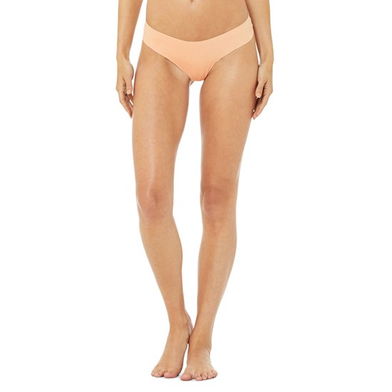 Ropa Interior Alo Yoga Airbrush Invisible Cheeky Mujer Beige | 5462WACYT