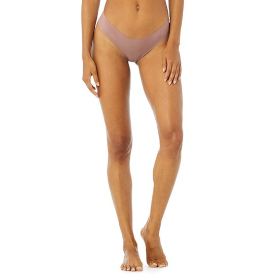 Ropa Interior Alo Yoga Airbrush Invisible Cheeky Mujer Marrom | 8436XTWAE