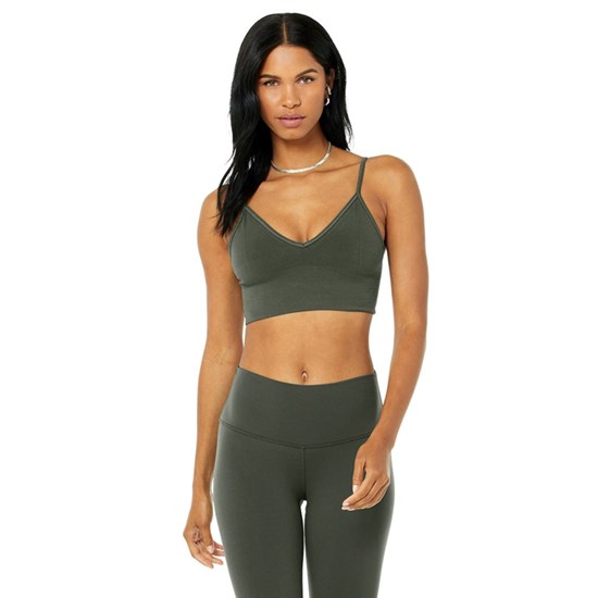 Sujetadores Deportivos Alo Yoga Delight Bralette Mujer Verdes | 0816DFJZN