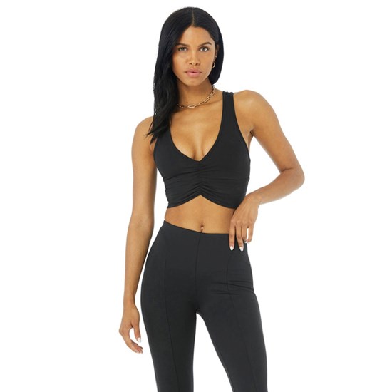 Sujetadores Deportivos Alo Yoga Wild Thing Mujer Negros | 6294AXRMN