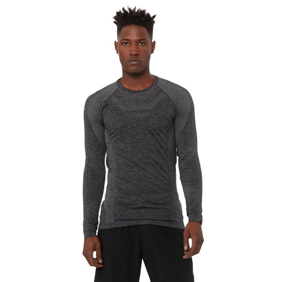 Sweatshirt Alo Yoga Amplify Seamless Long Sleeve Hombre Negros | 6985CWUFK