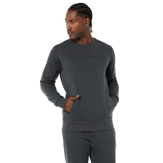 Sweatshirt Alo Yoga Base Long Sleeve Hombre Grises | 1045OKBLA