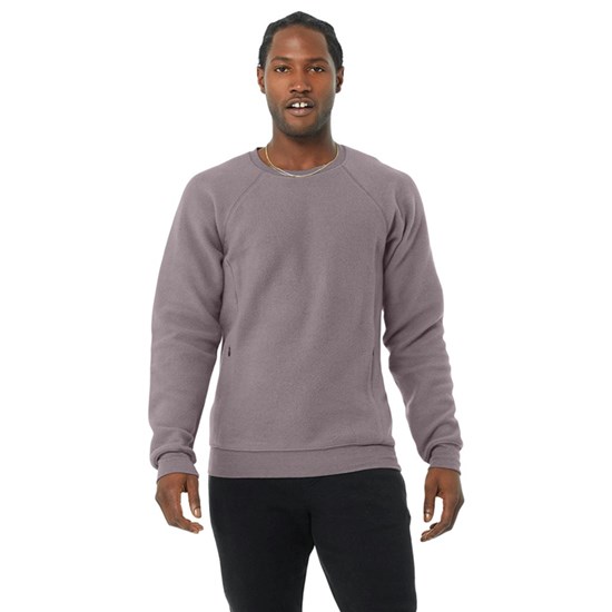 Sweatshirt Alo Yoga Triumph Crew Neck Long Sleeve Hombre Morados | 4125UFTOS