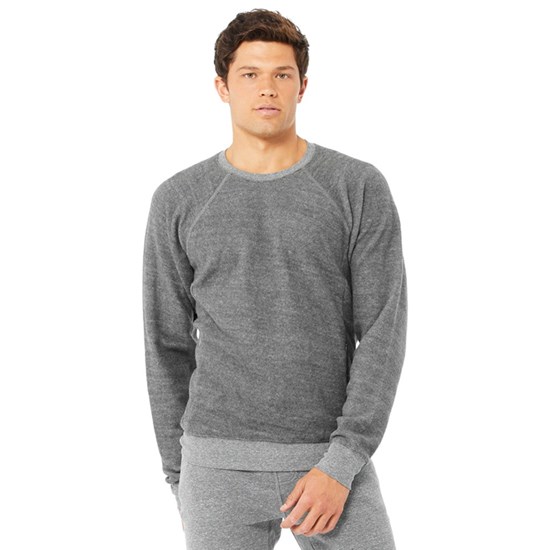 Sweatshirt Alo Yoga Triumph Crew Neck Long Sleeve Hombre Grises | 4390ZIFXW