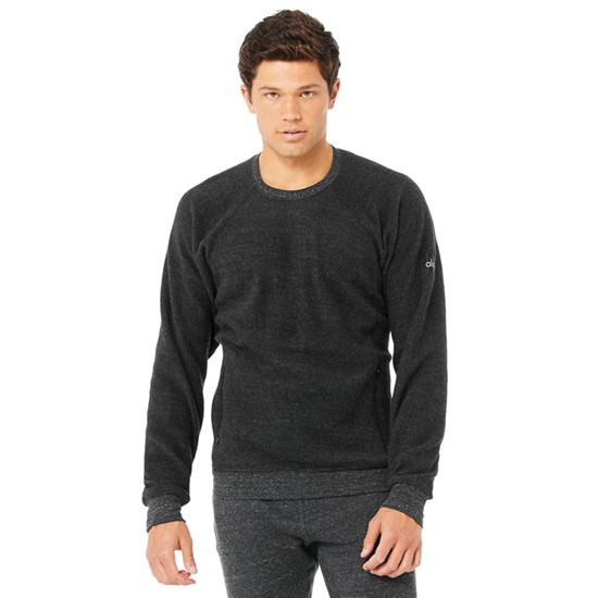 Sweatshirt Alo Yoga Triumph Crew Neck Long Sleeve Hombre Grises | 7109HEVKR