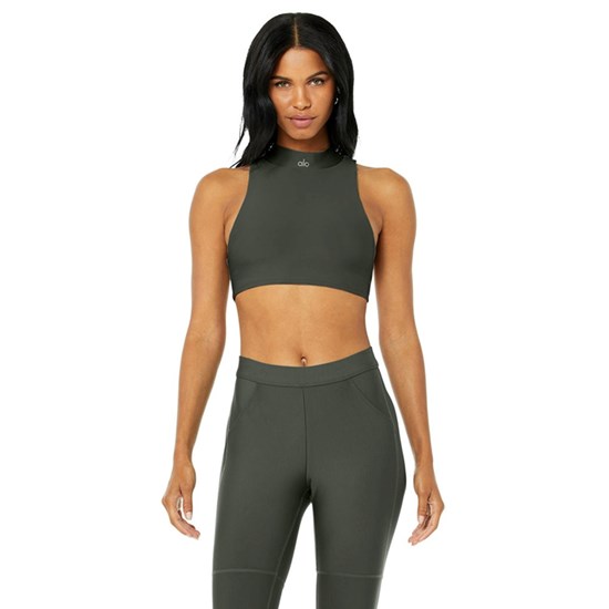 Tank Top Alo Yoga Airlift Fuse Mujer Verdes | 2809TDEMZ