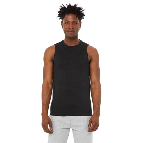 Tank Top Alo Yoga Amplify Seamless Muscle Hombre Negros | 6452AIQVS