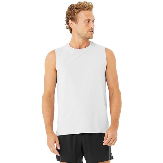 Tank Top Alo Yoga Idol Performance Hombre Grises | 0219RQMVX