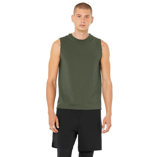 Tank Top Alo Yoga Idol Performance Hombre Verdes | 0684IUFCY