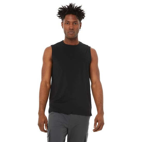 Tank Top Alo Yoga Idol Performance Hombre Negros | 2509FBKSV