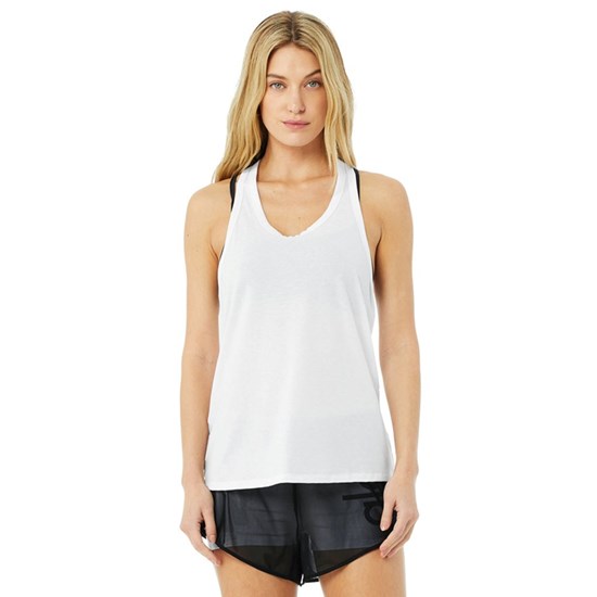 Tank Top Alo Yoga Motion Mujer Blancos | 5172YLQFC