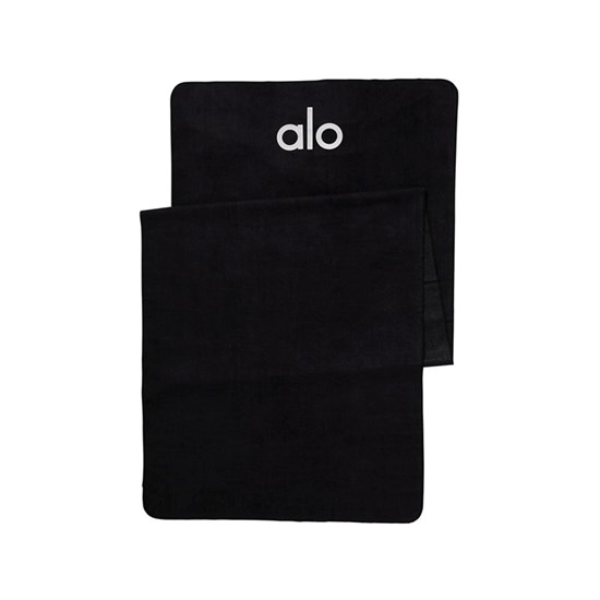 Towel Alo Yoga Grounded No-Slip Hombre Negros | 4509WOGQB