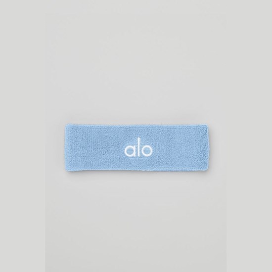 Wristband Alo Yoga Glow Sweatband (2-Pack) Mujer Azules | 8201UBRXV