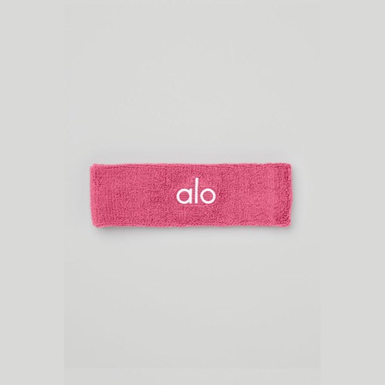 Wristband Alo Yoga Glow Sweatband (2-Pack) Mujer Rosas | 8514QNUHS