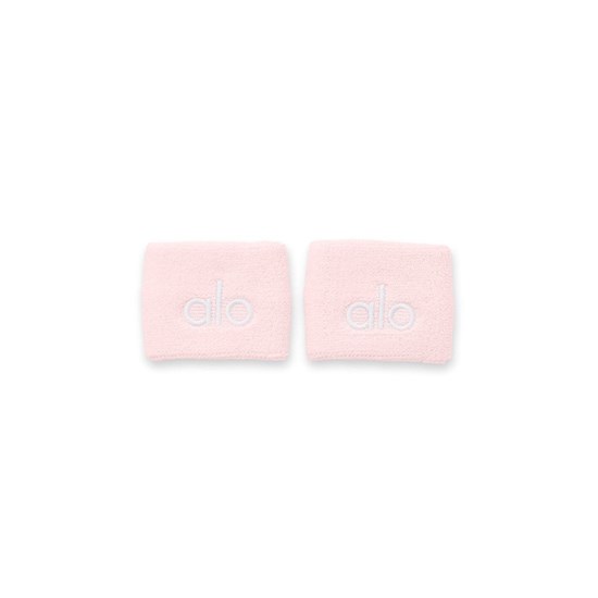 Wristband Alo Yoga Glow Wristband (2-Pack) Mujer Rosas | 3814TKWHU