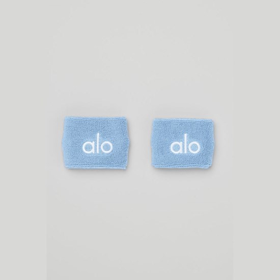 Wristband Alo Yoga Glow Wristband (2-Pack) Mujer Azules | 6740UYMSO